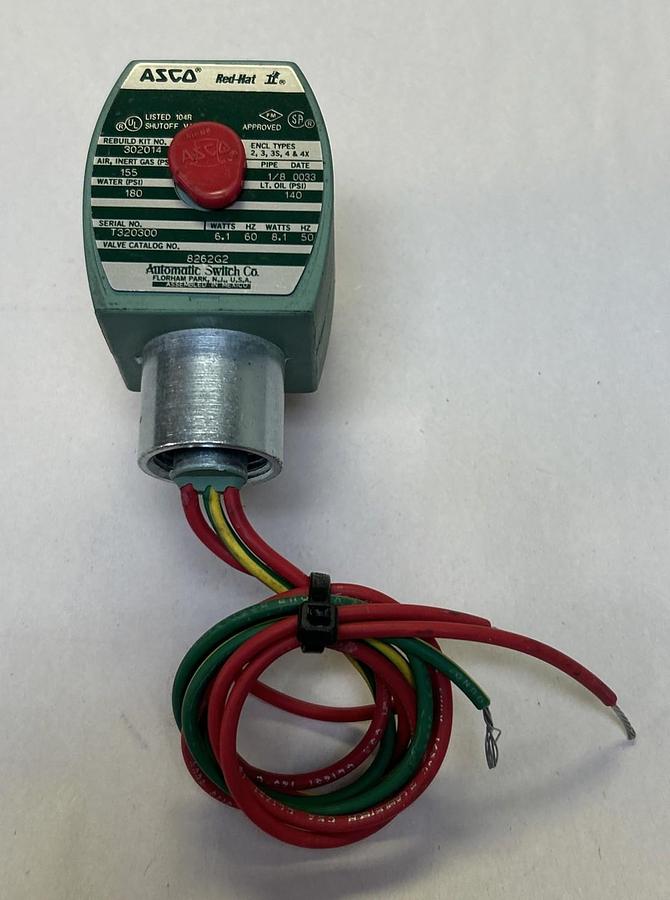 ASCO,8262G2,SOLENOID VALVE 1/8INCH NOS