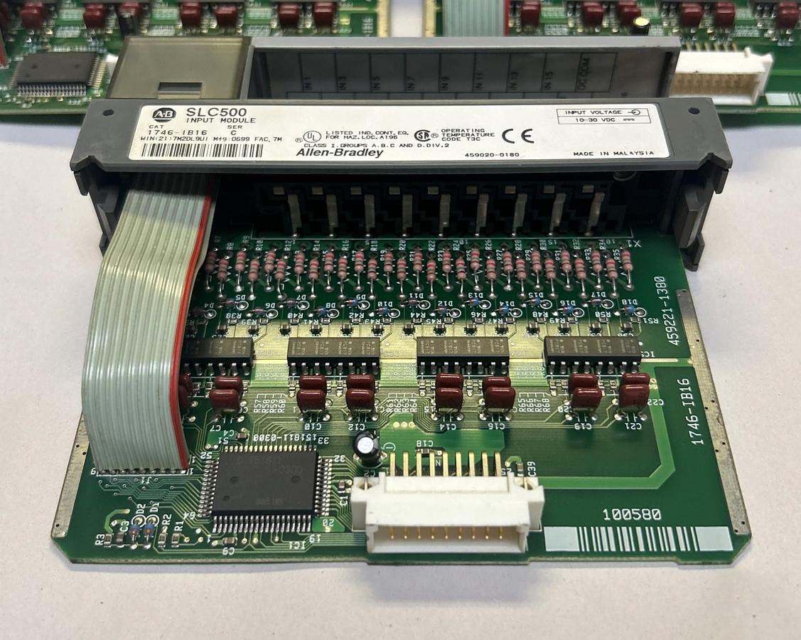 Used ALLEN BRADLEY,1746-IB16,SLC500 INPUT MODULE LOT OF 3