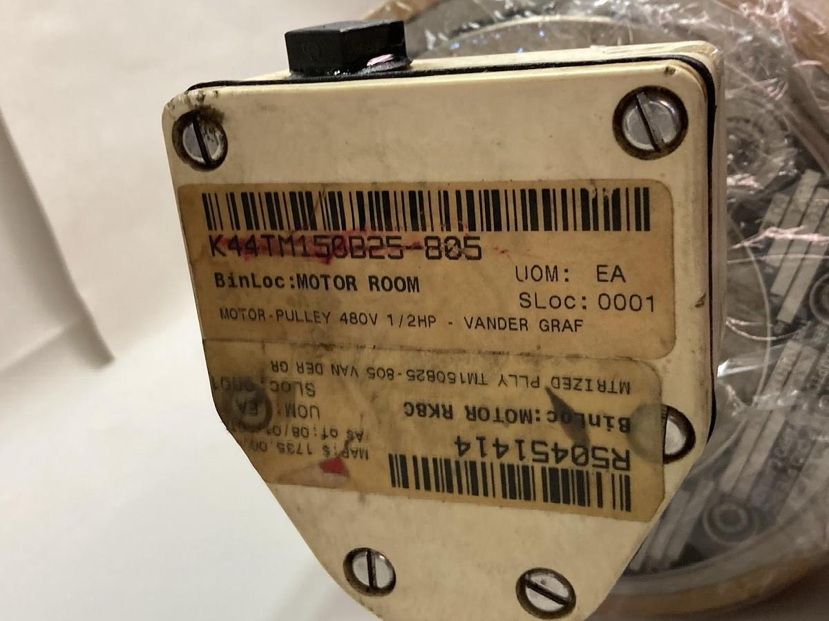 Van Der Graaf,TM150825-805,Convey Pulley Drum Motor 1/2Hp 480V