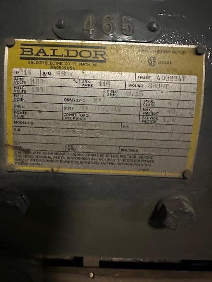 Used Baldor 15 AD325AT