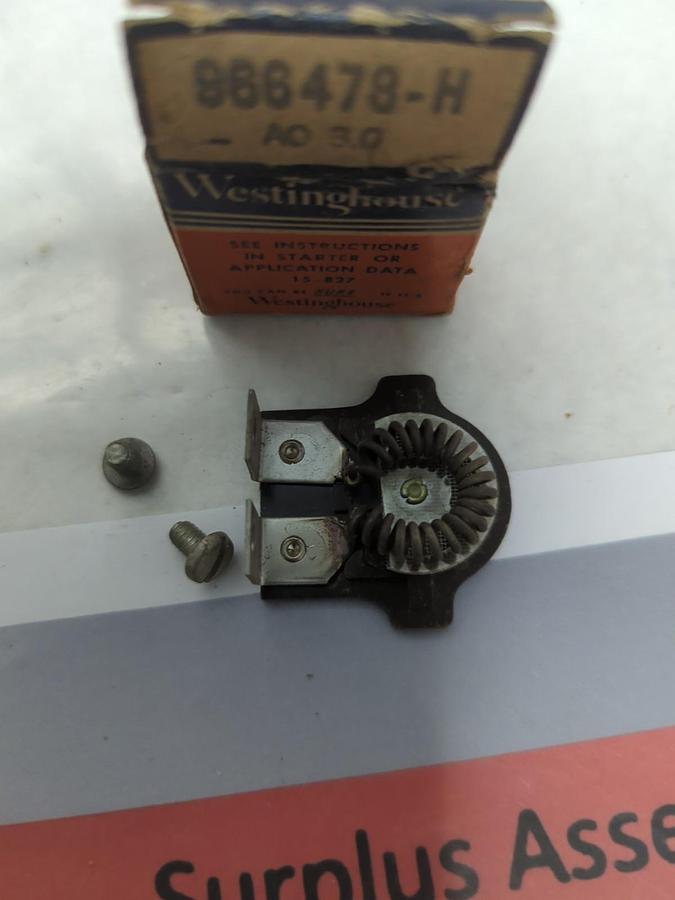 WESTINGHOUSE,966 478-H,OVERLOAD THERMAL HEATER RELAY LOT OF 23 NOS