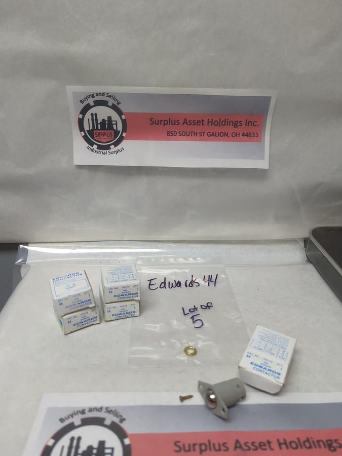 EDWARDS,44,CONTACTORS PRESSURE ON BALL OPENS CIRCUIT LOT OF 5 NOS