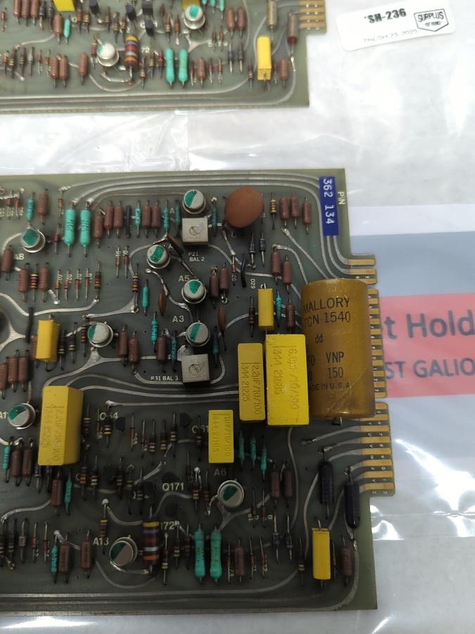 Used CIRCUIT BOARD,362-134,CIRCUIT BOARD LOT OF 2 PRE-OWNED