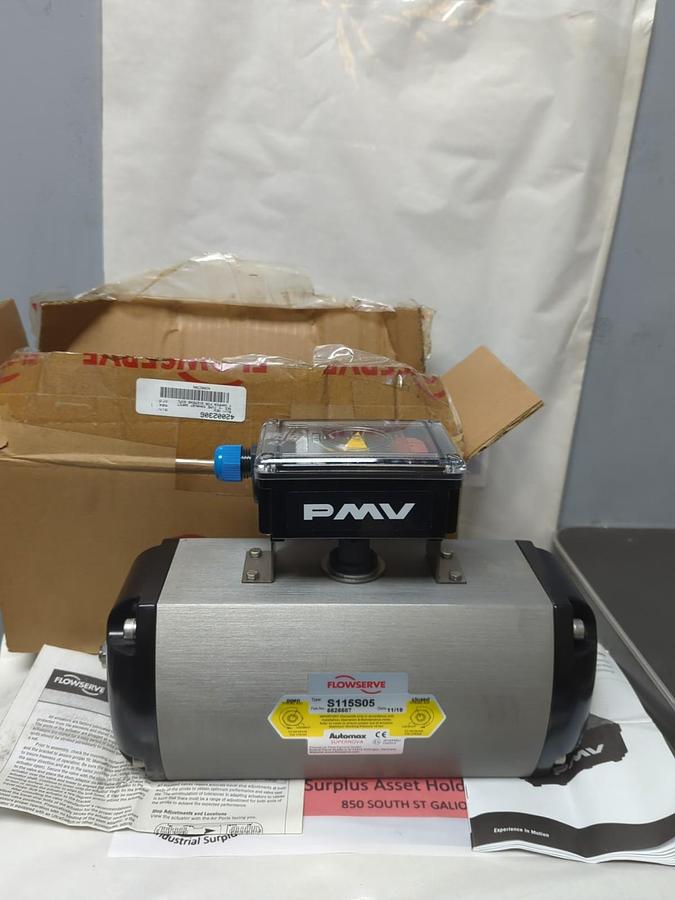 FLOWSERVE,S115S05,AUTOMAX SUPERNOVA PNEUMATIC ACTUATOR W/35307 SWITCH BOX NOS