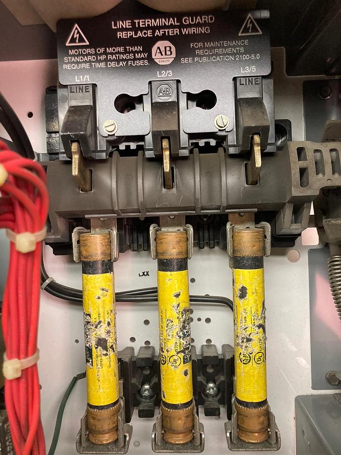 Used Allen-Bradley,2100 2112,Size 1 Fused MCC 12 Inch Starter Bucket