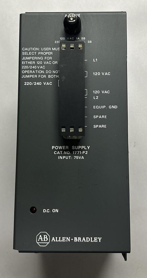 Used ALLEN BRADLEY,1771-P2,POWER SUPPLY
