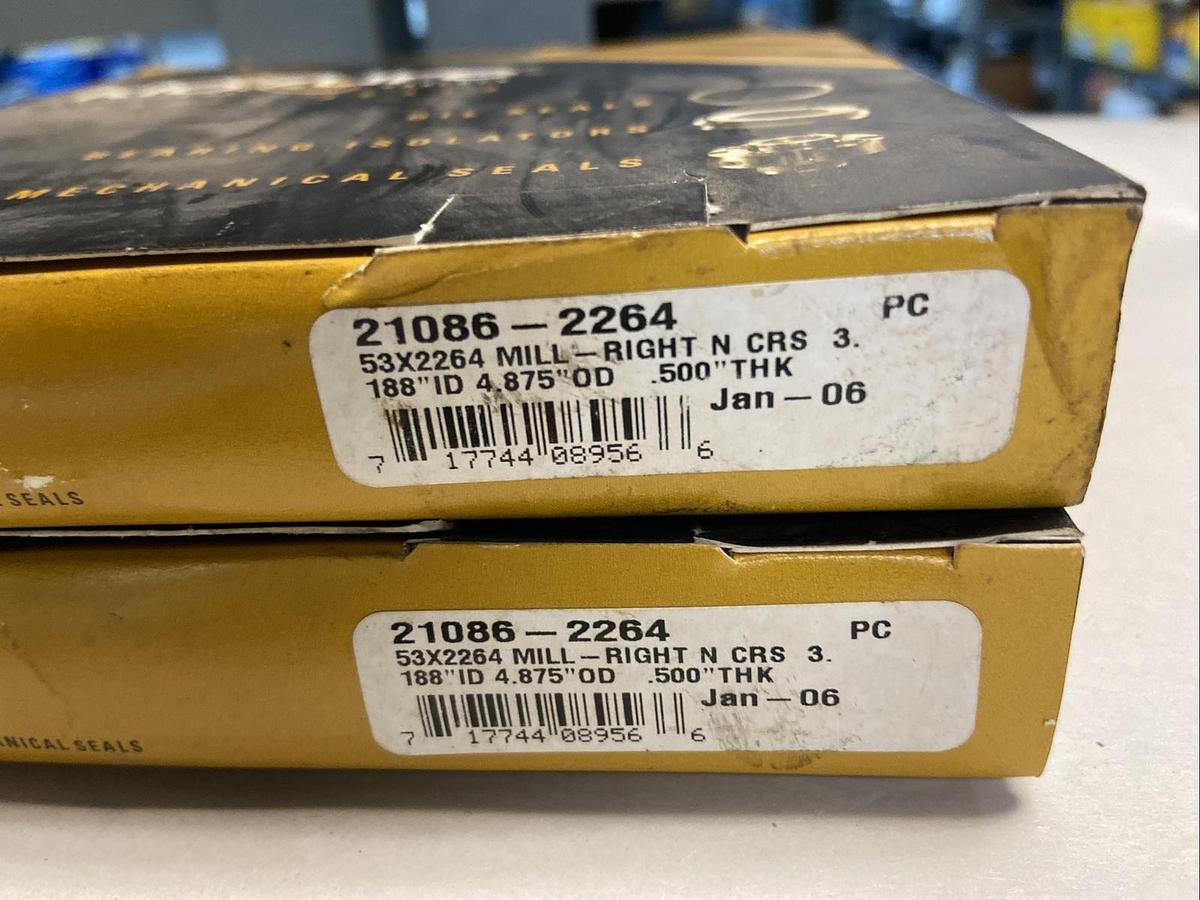 Used Garlock Klozure,53x2264 21086-2264,OIL SEAL 3.188x4.875x0.500 Lot of 2 NOS