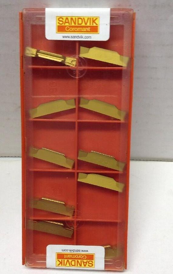 Used Sandvik,N123H2-0400-0008-TM 4025, Manufacturer's Sealed Box of 10 Inserts