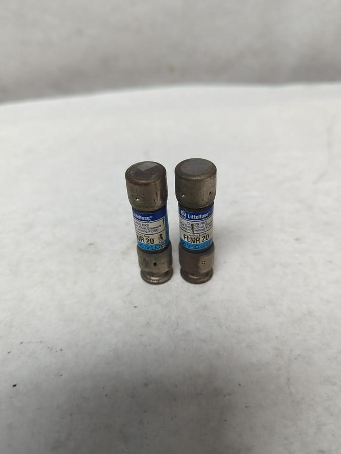 Used LITTELFUSE,FLNR-20,CLASS RK5 FUSE 20 AMP LOT OF 2 PRE-OWNED