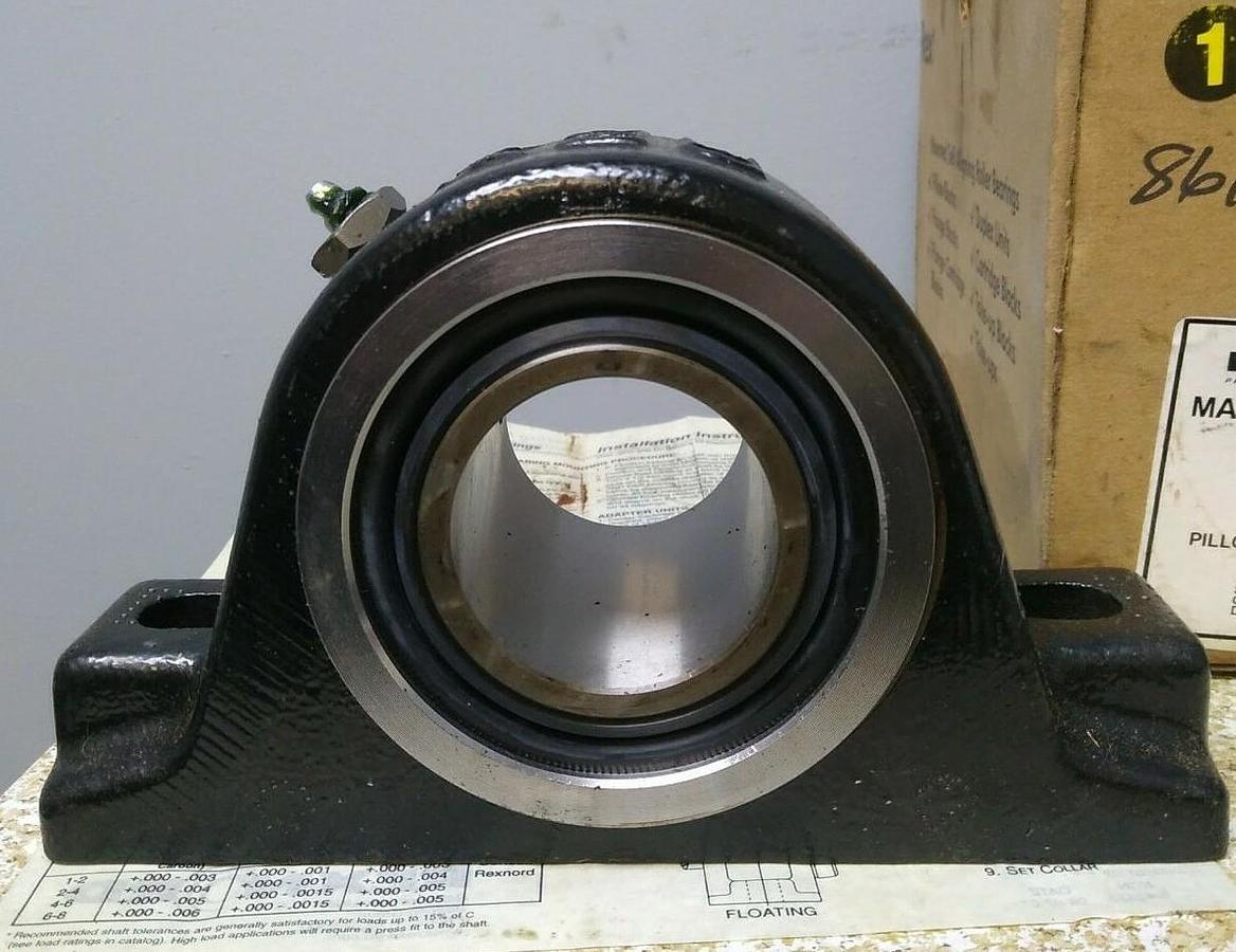 Used Rexnord,MAS2203,Pillow Block Bearing  2- 3/16 INCH NOS