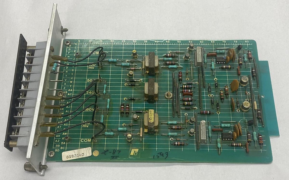 Used RELIANCE,0-51831-3,CURRENT VOLTAGE CIRCUIT BOARD