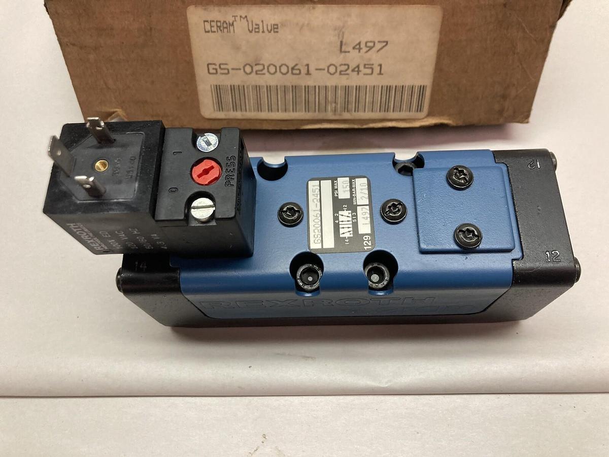 Rexroth,GS-020061-02451,Solenoid Control Valve 150 PSI