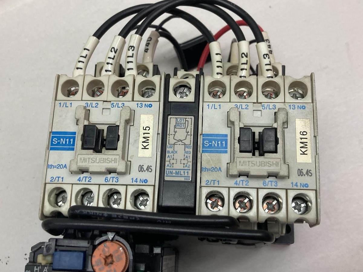 Used Mitsubishi,S-N11,Electronic Contactor w/TH-N12KP Thermal Relay