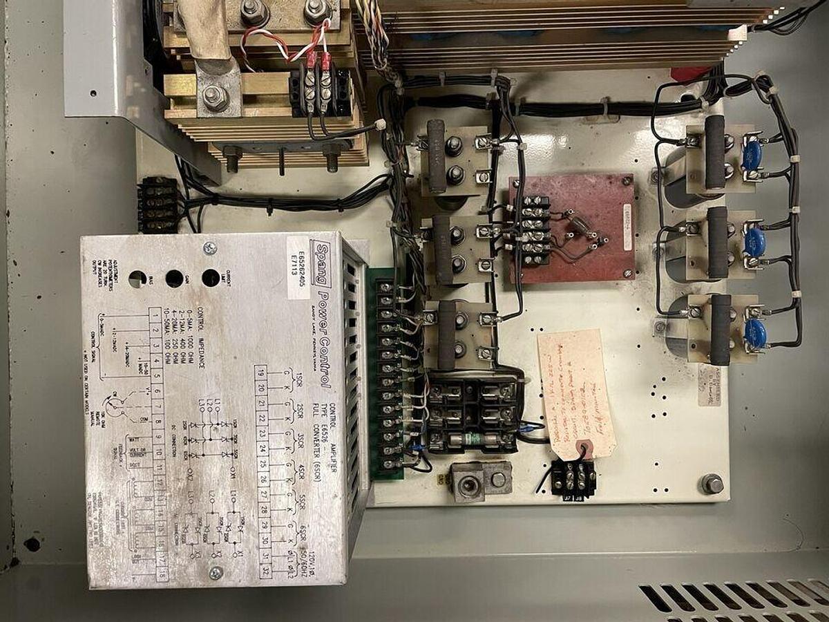 Used SPANG FIELD SUPPLY,E7113,POWER CONTROL UNIT 56kW INPUT 240v OUTPUT 315VDC