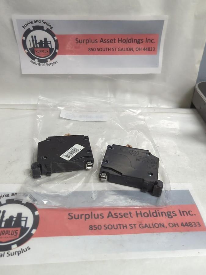 Used CUTLER HAMMER,CH125,CIRCUIT BREAKER 1-POLE 25 AMP LOT OF 2 PRE-OWNED