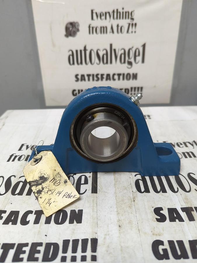 MB MANUFACTURING,C-07 C251-14,PILLOW BLOCK BEARING 1-1/4 INCH BORE MISSING BOX