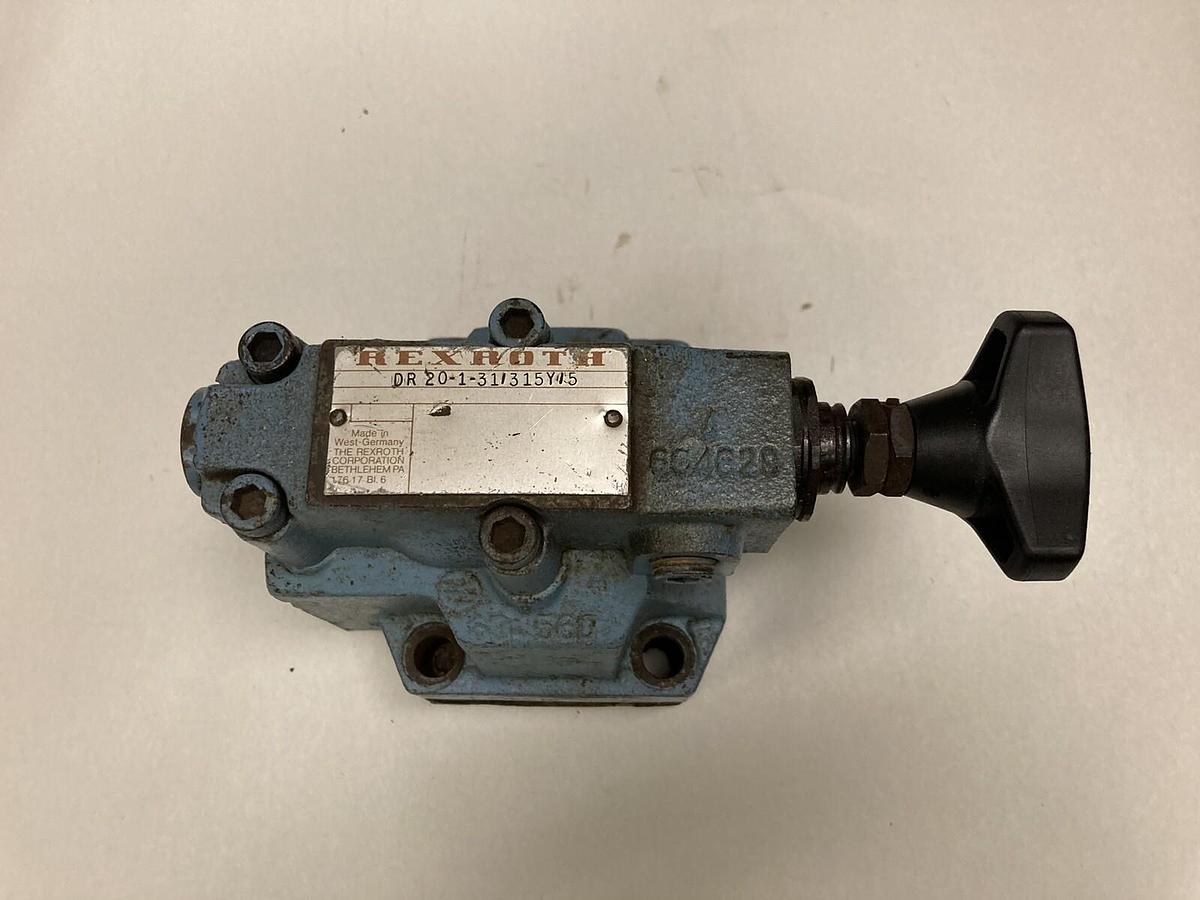Used Rexroth,DR20-1-31/315YV/5,Hydraulic Relief Valve