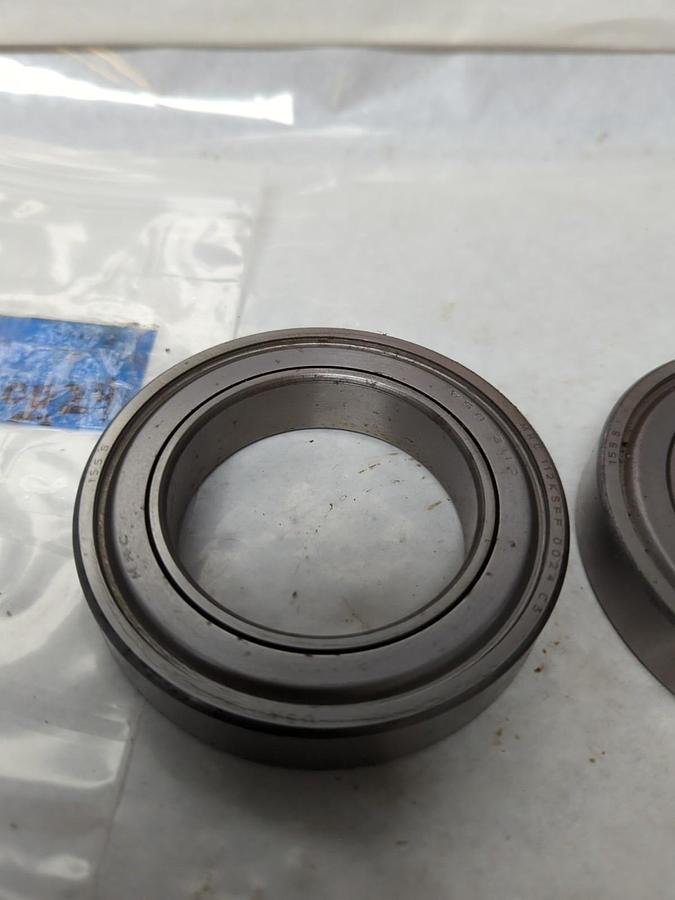 Used MRC,112KSFF,METAL SEALED DEEP GROOVE BALL BEARING LOT OF 2 PRE-OWNED