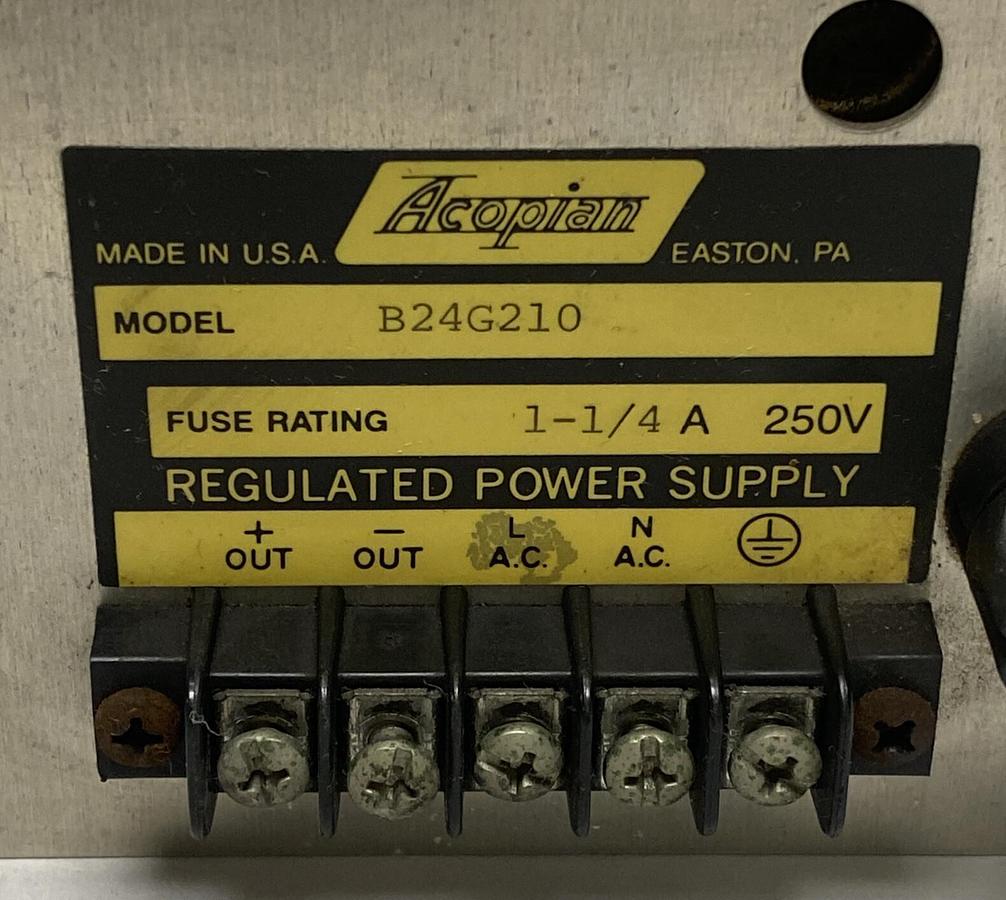 Used Acopian,B24G210,Regulated Power Supply Module