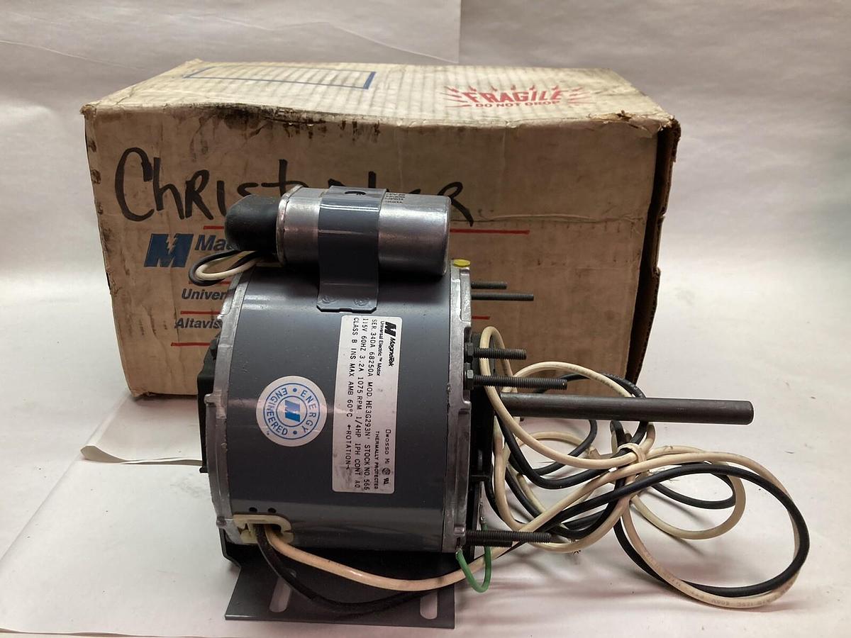 Magnetek,HE3G293N,1-Phase Blower Motor 1/4HP 1075RPM 115V