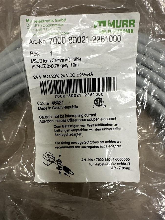 Used Murrelektronik,7000-80021-2261000,Cable