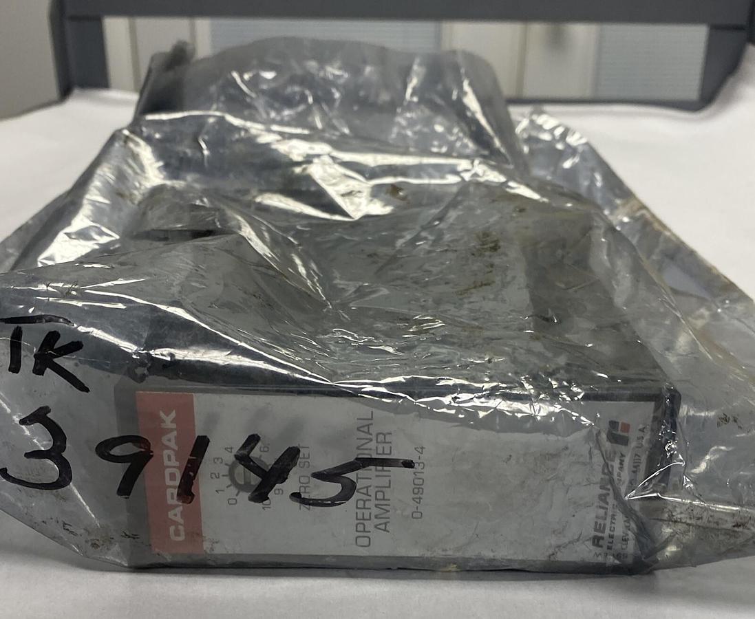 Used RELIANCE,0-49013-4,OPERATIONAL AMPLIFIER CARDPAK REFURBISHED SEALED