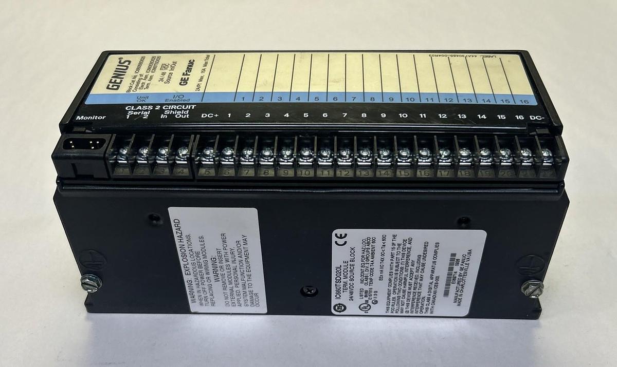 Used GE FANUC,IC660BBD020,GENIUS BLOCK IN / OUT MODULE