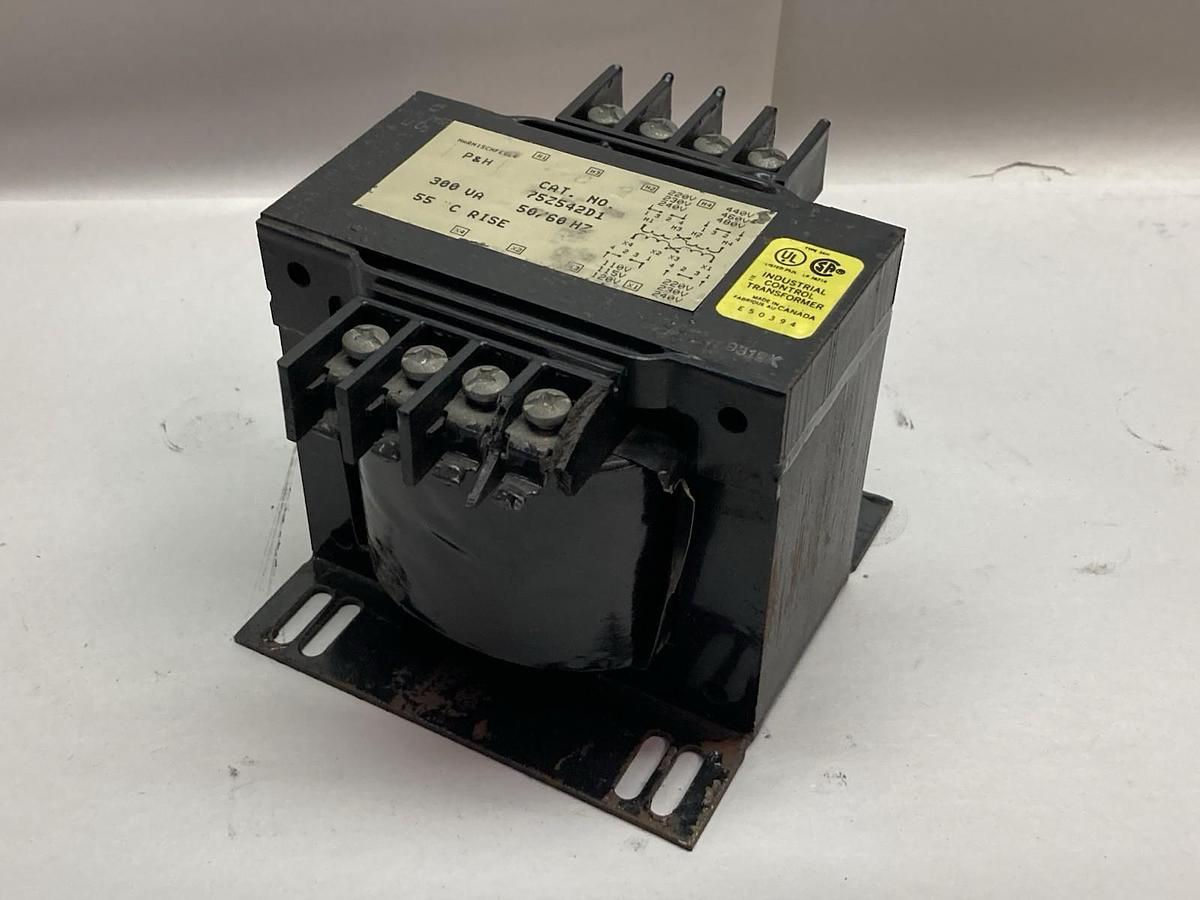 Used P&H,75Z542-D1,Control Transformer 1PH 0.300KVA 55 HC Rise