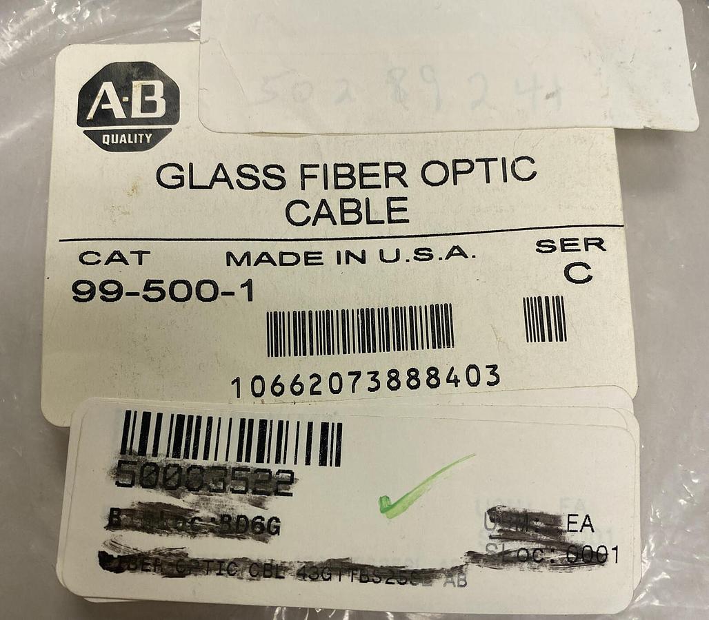 Used ALLEN BRADLEY,995001,GLASS FIBER OPTIC CABLE NEW