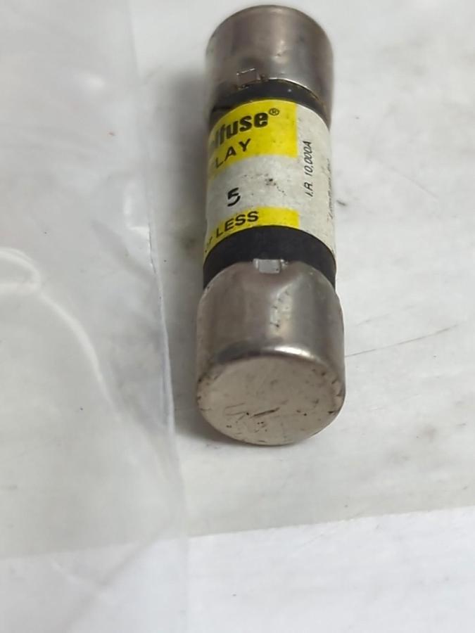 Used LITTELFUSE,FLQ-5,TIME-DELAY 5 AMP FUSE LOT OF 10 PRE-OWNED