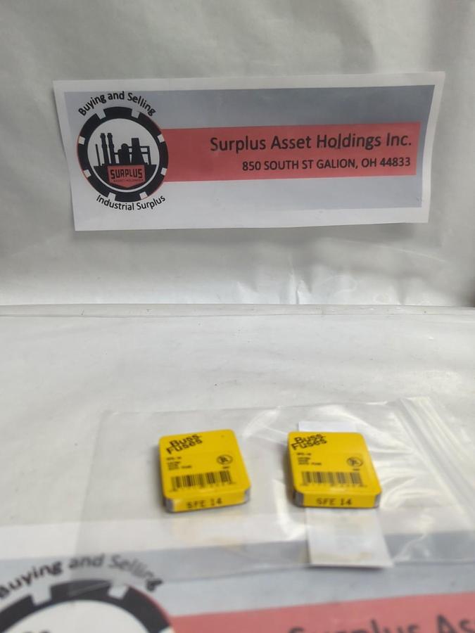 COOPER BUSSMANN,SFE 14,FUSE LOT OF 10 PCS NOS