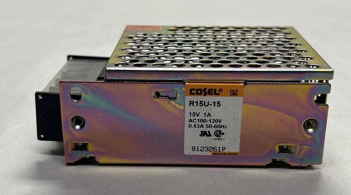 COSEL,R15U-15,POWER SUPPLY 15V 1A NOS