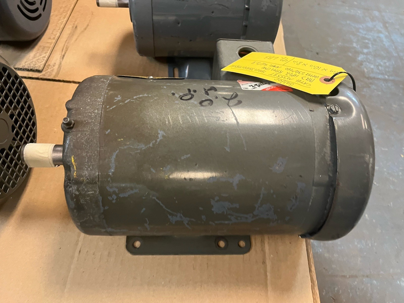 Used BALDOR,M3558T,MOTOR 2HP 230/460V 1740RPM 3PH 145T