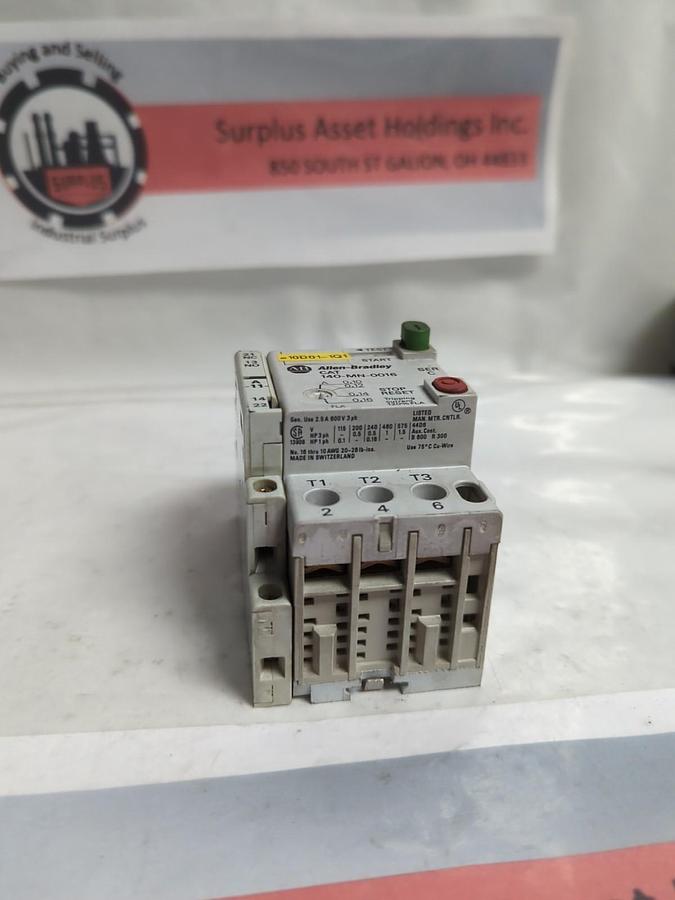 Used ALLEN BRADLEY,140-MN-0016,SERIES C MOTOR STARTER W/ 140-11 PROTECTOR PRE-OWNED