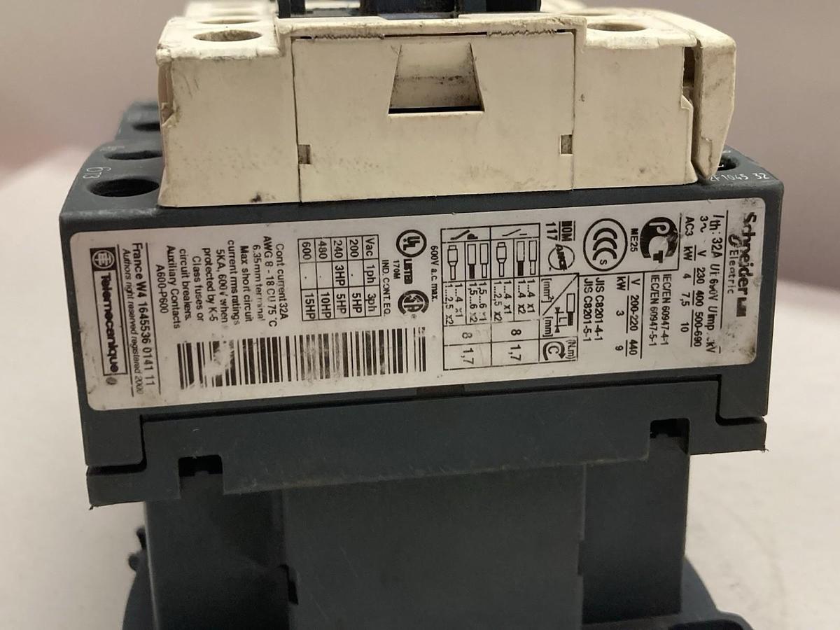 Used Schneider Electric,LC1D18,Contactor