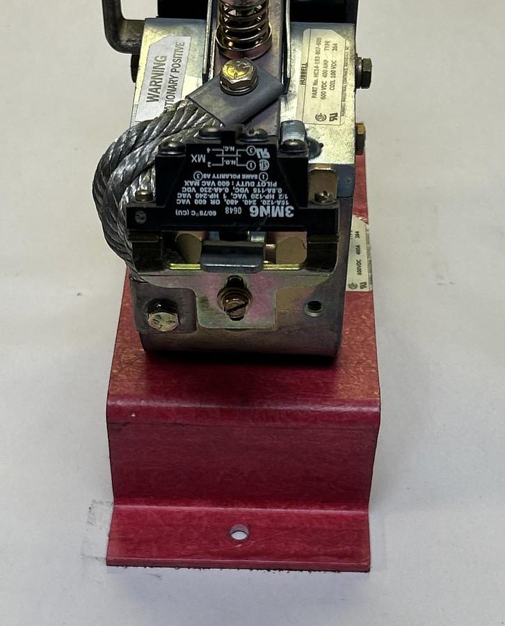 Used HUBBELL,HC14-193-807-605,DC CONTACTOR 400A 600VDC 100VDC COIL