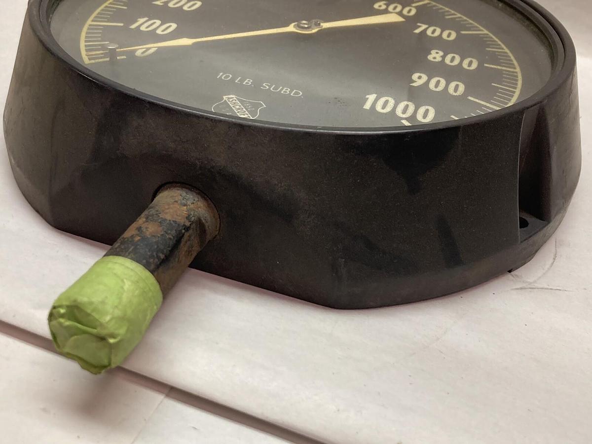 Used Ashcroft,0-1000psi,Pressure Gauge