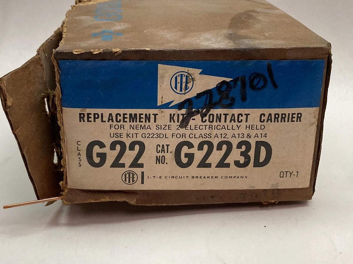 Gould Telemecanique,G223D,Size 2 3-Pole Carrier Assembly