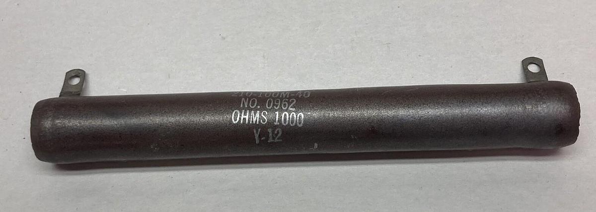 Used Ohmite,0962 210-100M-40,Resistor 1000 OHMS