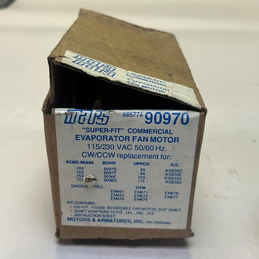 MARS,90970,EVAPORATOR FAN MOTOR 115/130V NOS