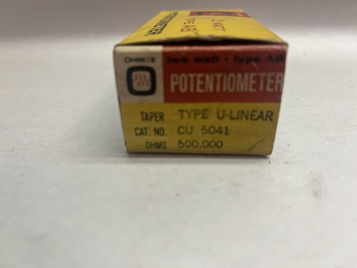 OHMITE,CU-5041,2 WATT TYPE AB U-LINEAR 500000OHMS