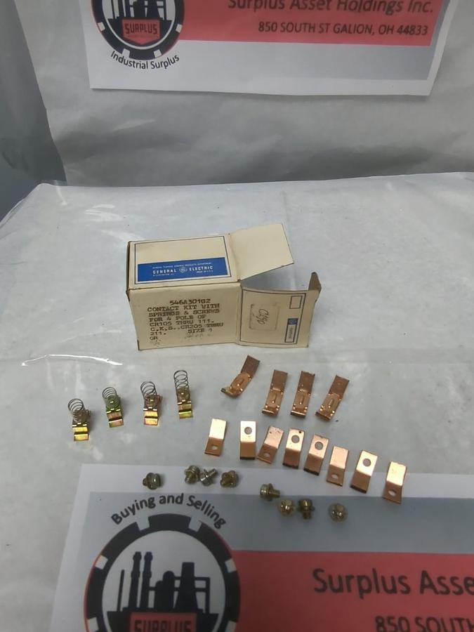 GENERAL ELECTRIC,546A301G2,CONTACT KIT 4-POLE SIZE 1 NOS