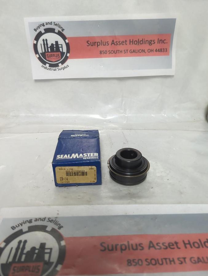 SEALMASTER,ER-14,INSERT BEARING 7/8 INCH BORE WITH COLLAR AND SNAP RING NOS