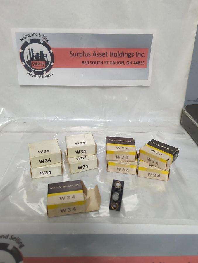 ALLEN BRADLEY,W34,THERMAL OVERLOAD HEATER ELEMENT LOT OF 9 NOS