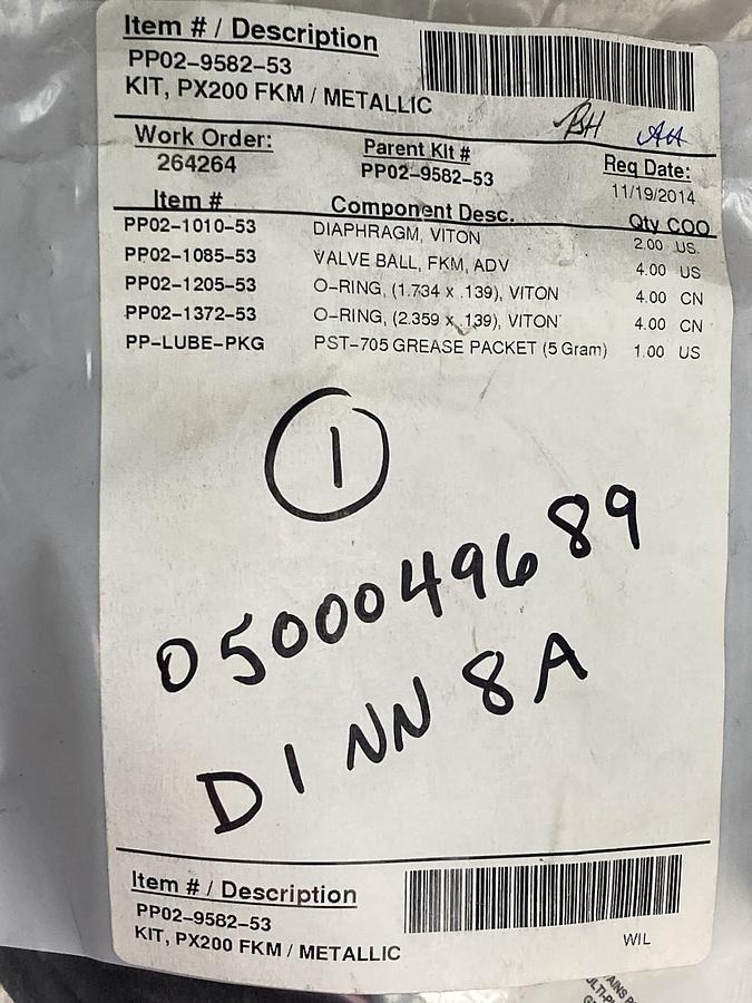 Wilden Pump,PP02-9582-53,Wetted End Kit