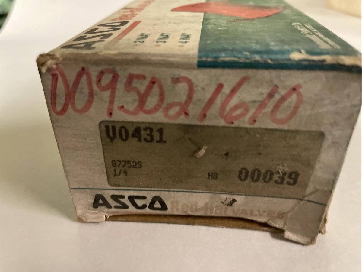 ASCO,V0431,QUICK EXHAUST SHUTTLE VALVE 1/4