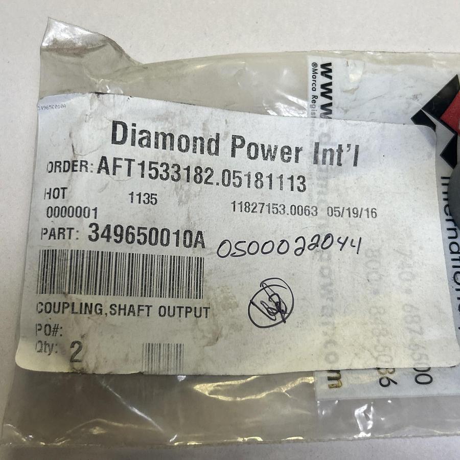 DIAMOND POWER,349650010A,COUPLING SHAFT OUTPUT NOS