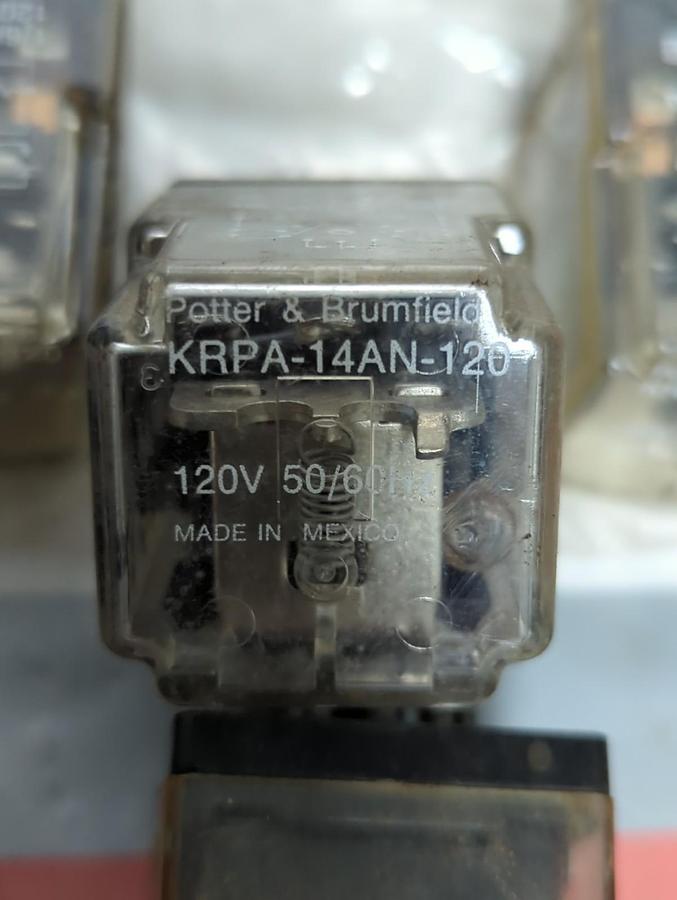 Used P&B,KRPA-14AN-120,RELAY 10 AMP LOT OF 15 PRE-OWNED