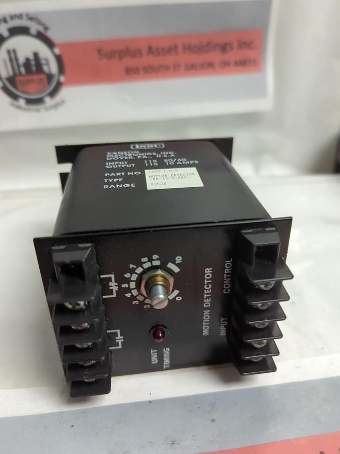 KANSON,1260-1-G-B,ISSC INDUSTRIAL MOTION DETECTOR NOS