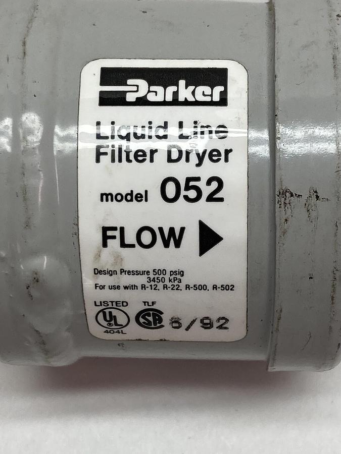 Used Parker,Model 052,Liquid Line Filter Dryer